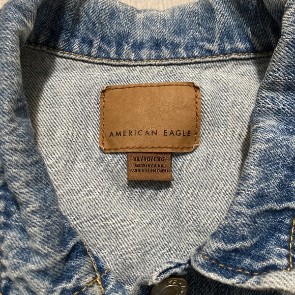 American Eagle Classic Cropped Denim Vest - XL - Picture 7 of 12